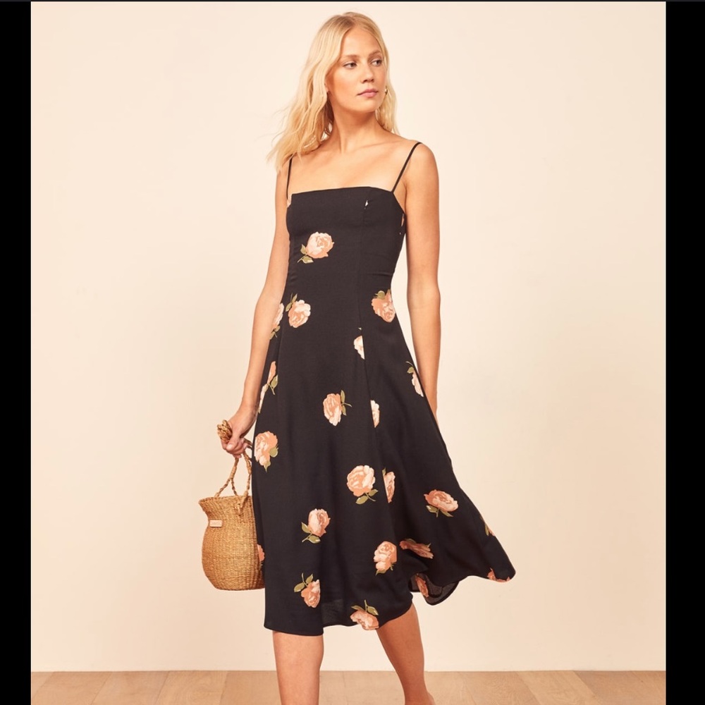 Reformation vollare midi gorgeous dress — NWT!
